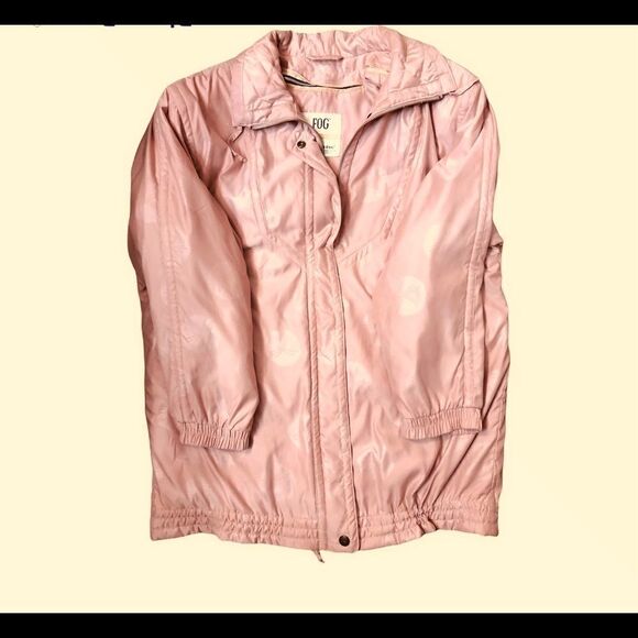 Fog by London Fog light pink coat with quilted insert. This can be coat or thinn - Picture 7 of 10
